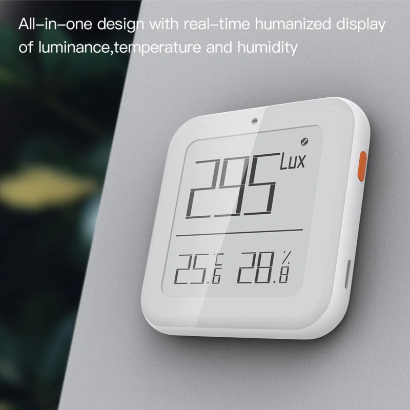 

Tuya Zigbee Smart Brightness Thermometer Real-time Light Sensitive Temperature And Humidity Detector Via Tuya APP Remote Monitor