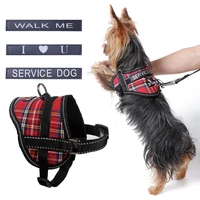 pet dog cat leash harness reflective vest nylon mesh puppy cat harnesses collar service dog walking lead leashes for chihuahua