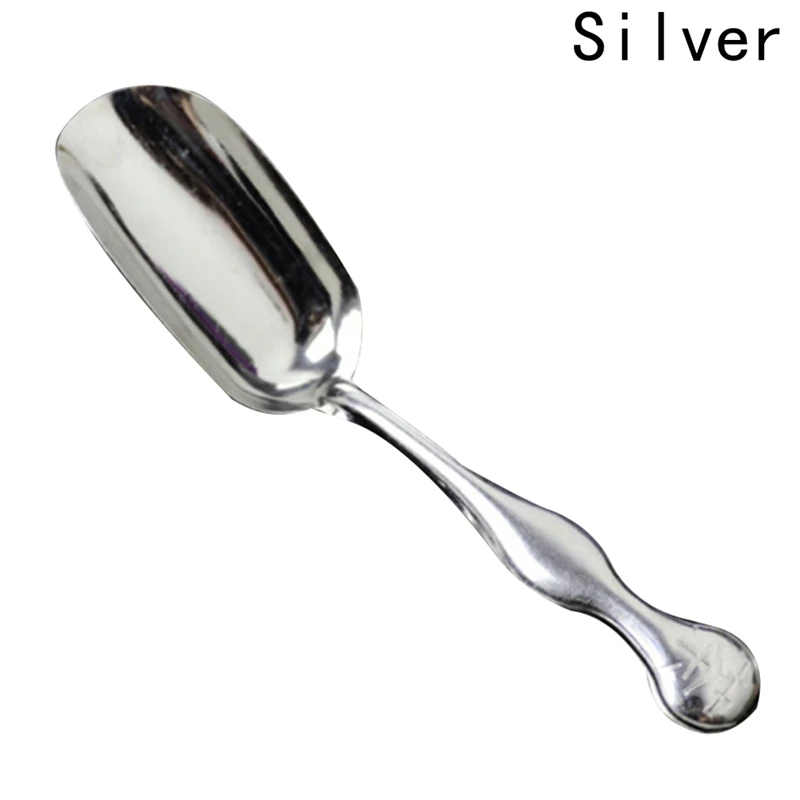 

Teaspoon Stainless Steel Tableware Restaurant Coffee Cup Scoop Classic Iron Shovel Ice Cream Spoons Kitchen Tools Flatware