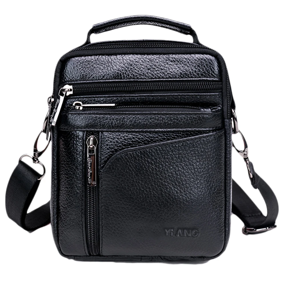 

2021 Casual Business Bags Multi-functional Messenger Handbags Genuine Leather Bag Travel Business Crossbody Shoulder Phone Bag