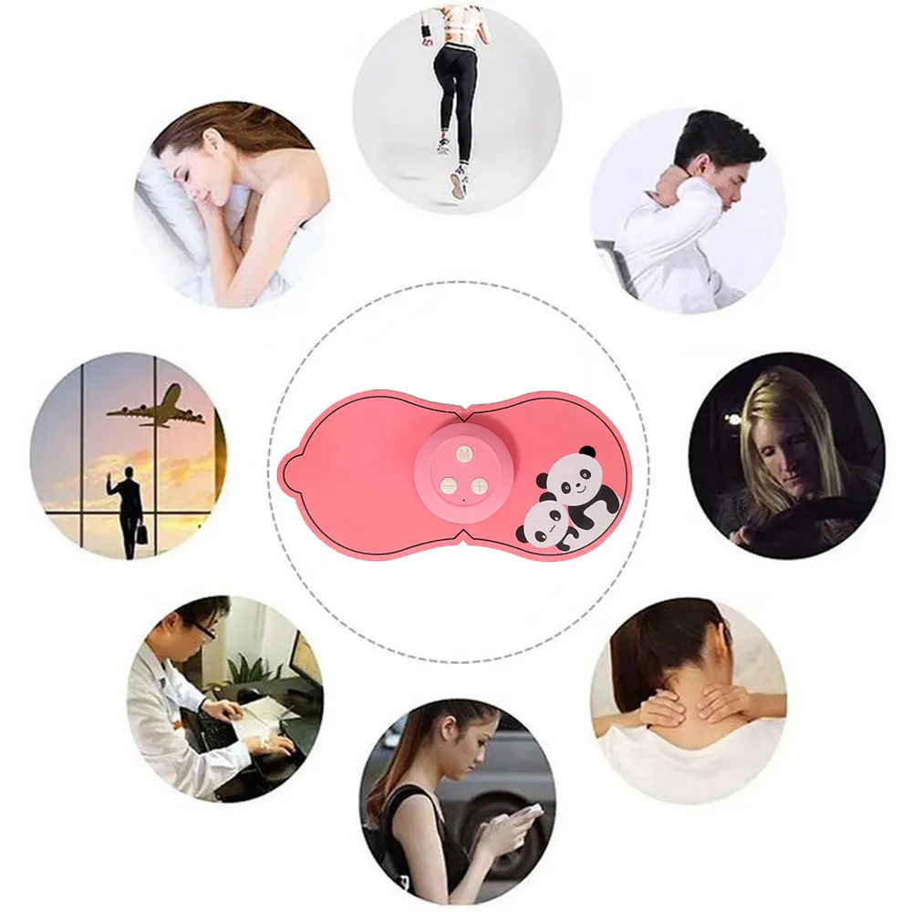 Умный импульсный портативный массажер мини Массажная наклейка для шейного
