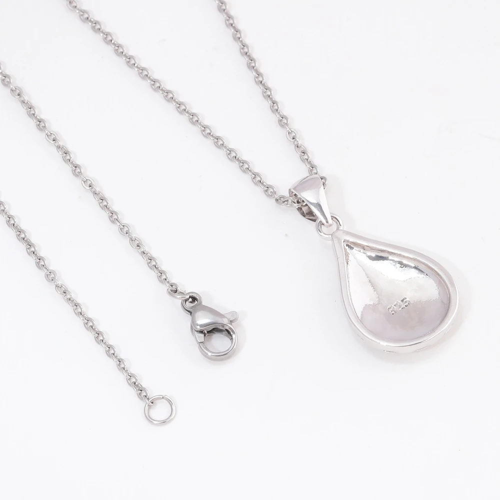 Женский комплект украшений CiNily сережки-подвески с радужным огненным опалом