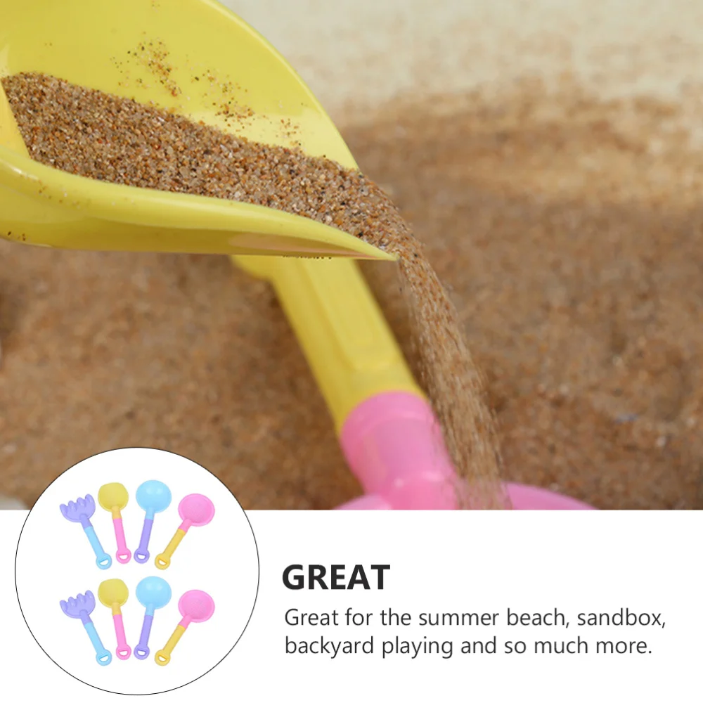 

8Pcs Children Beach Sand Shovel Creative Playing Sand Random Color