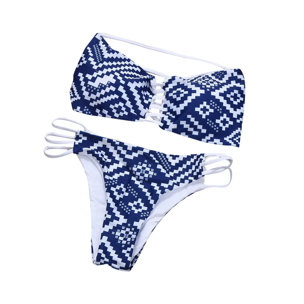 

40# 2 Piece Swimwear Sexy Women Bikini Set Push-up Padded Bra Swimsuit Bathing Set Summer Beach Swimwear