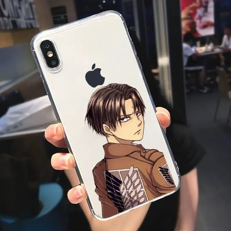

attack on titan anime Phone Case Transparent soft For iphone 5 6 7 8 11 12 s c se plus mini x xs xr pro max cover shell funda