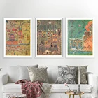 Винтажный плакат с Оттоманской картой, печатная карта, иллюстрации, холст, живопись, плакаты и принты, картины, настенное искусство для домашнего декора