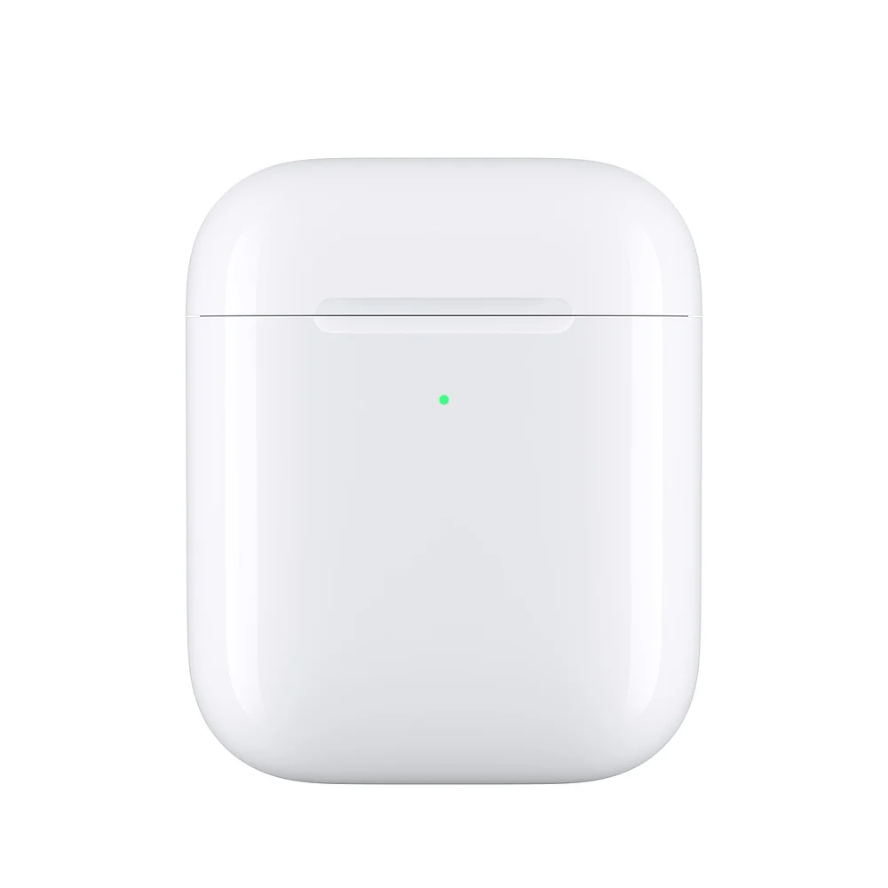 Apple беспроводной зарядный чехол для AirPods | Apple Airpods зарядный чехол беспроводной зарядное устройство коробка для Airpods 1th и 2th
