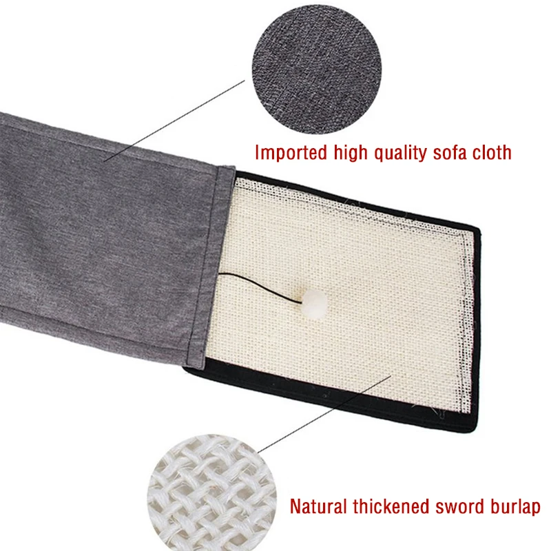 

Pet Cat Scratcher Board with Ball Furniture Protector Sofa Protection Pad Creative Claw Paw Care Pads For Kitten Cats Product