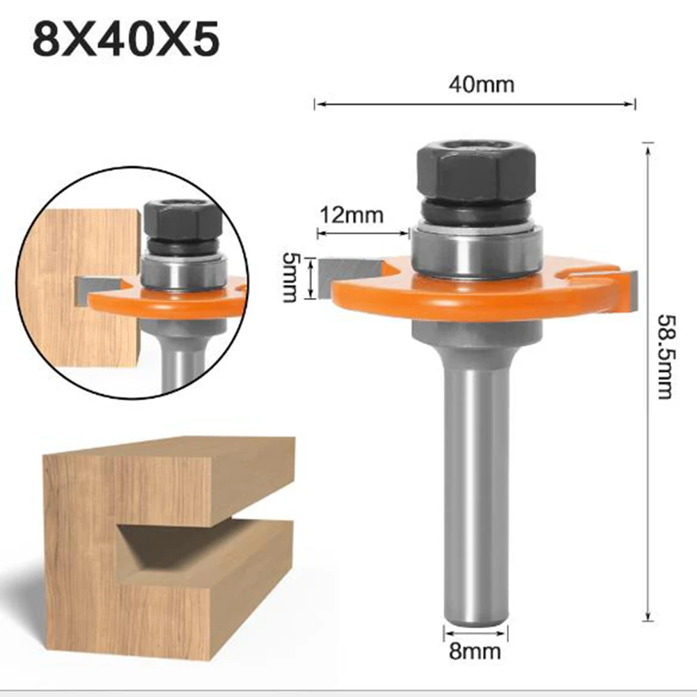 

8 handle Router Bit Milling cutter Slotting Alloy cutter head Assembly