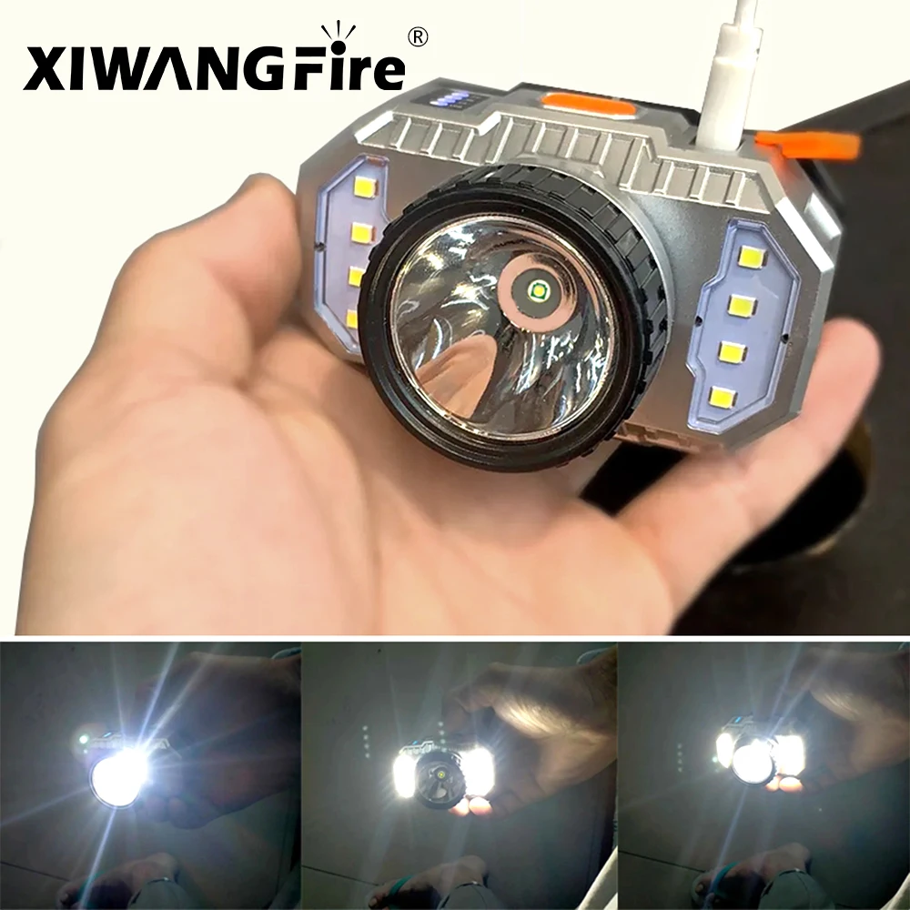

LED Headlamp Strong Light Super Bright Head-Mounted Flashlight Outdoor Rechargeable Night Fishing Headlight Lantern torch