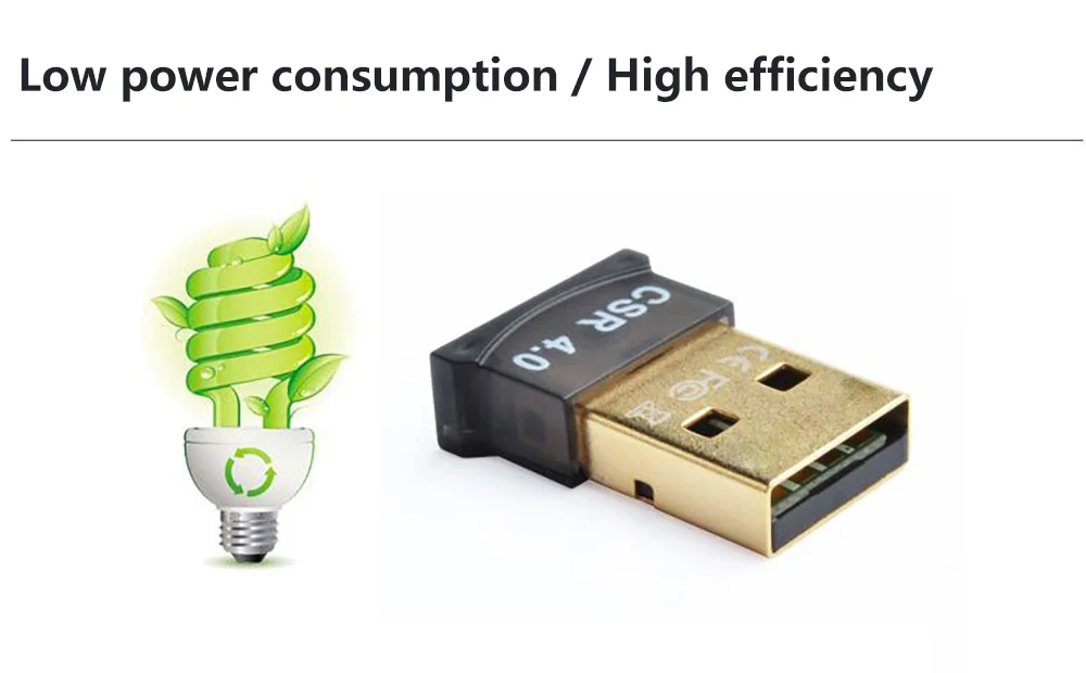 Бесплатный привод USB Blueteeth адаптер BT4.0 / BT5.0 аудио приемник передача Поддержка