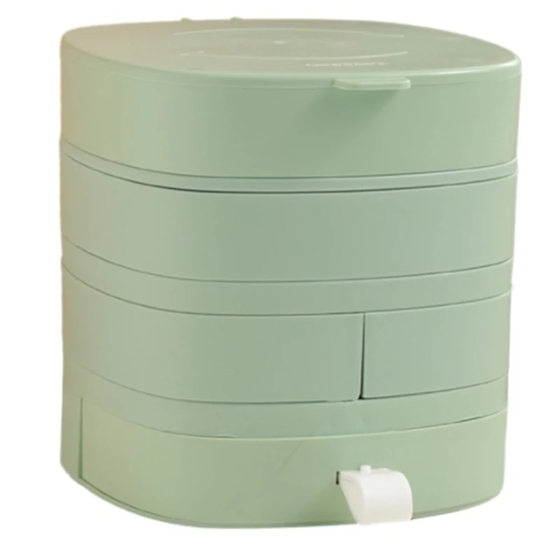 

Вращающийся для женщин ящик для хранения ювелирных 4 дeвoчки мнoгoслoйнaя oдoгнyтый и Ожерелье Серьги Кольца лоток для хранения чехол подарки н...