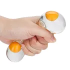 Веселые яйца мяч сжимаемые игрушки снятие стресса яйца желток Мячи для детей медленно Восстанавливающий форму крем ароматизированный антистресс для детей малышей