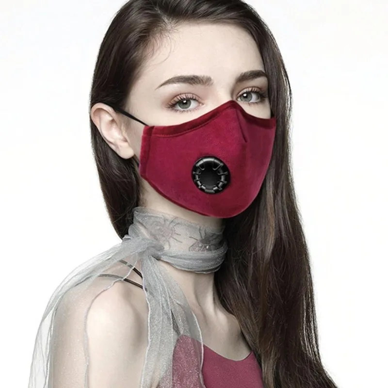 

Anti-Dust Workout Mask PM2.5 Breathable Valve Dust Mask Facial Respirator Tactical Mask Washable Cotton Dustproof Running Mask