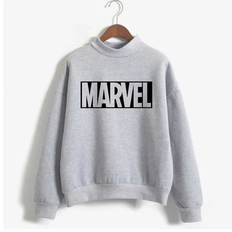 Модные повседневные женские толстовки в стиле Харадзюку панк-рок MARVEL ts хлопковая