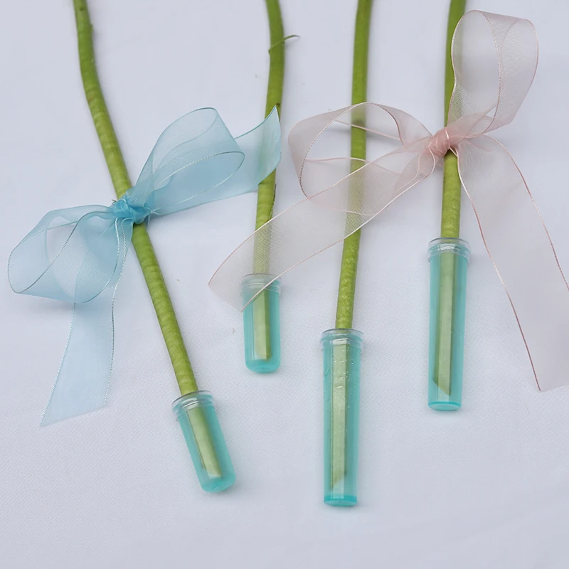 90 шт-180 шт пластиковые цветочные трубки с крышкой держать свежий гидропонный