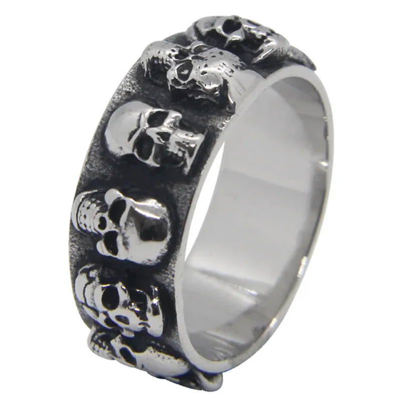 Rany & Roy новейшее кольцо с черепом унисекс 316L из нержавеющей стали модные ювелирные