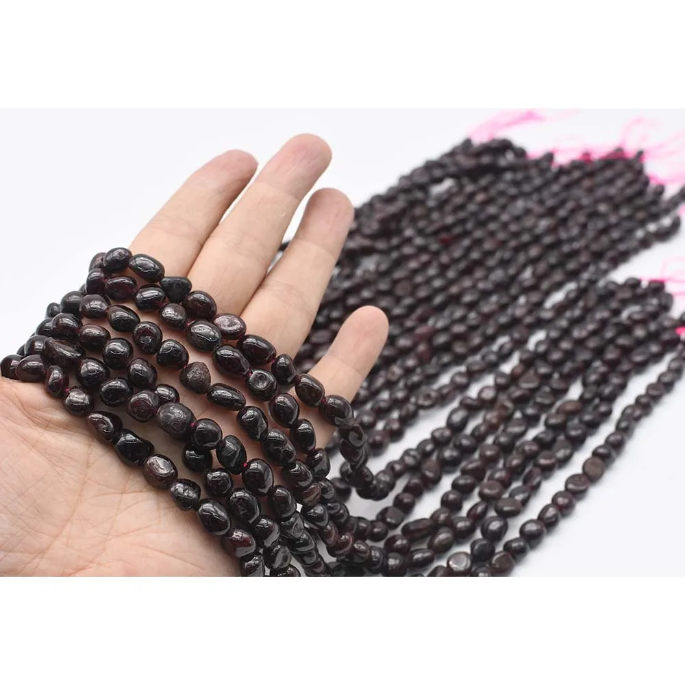 12x14mm AA Natural Smooth Garnet irregular Oval Stone Beads For DIY necklace bracelet jewelry make 15 