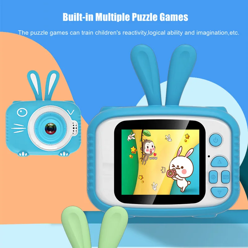 

Portable Children's Camera For Shooting Photo Video Mini Kids Digital Camera Cute Toy Camera For Girls Boys Baby Birthday Gift