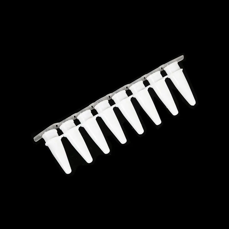 ПЦР-трубки 0 1 мл ПЦР 8-центрифужные трубки-полоски с крышкой фарфоровые белые