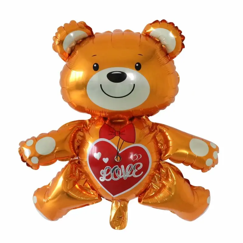 

100x76cm Double Bear Hug Heart Balloons Foil Cartoon Bear I Love You Wedding Valentine's Day Event Party Balloon Gift Decoration