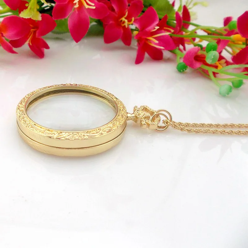 1 шт. 3х портативное креативное модное ожерелье для чтения кулон лупа