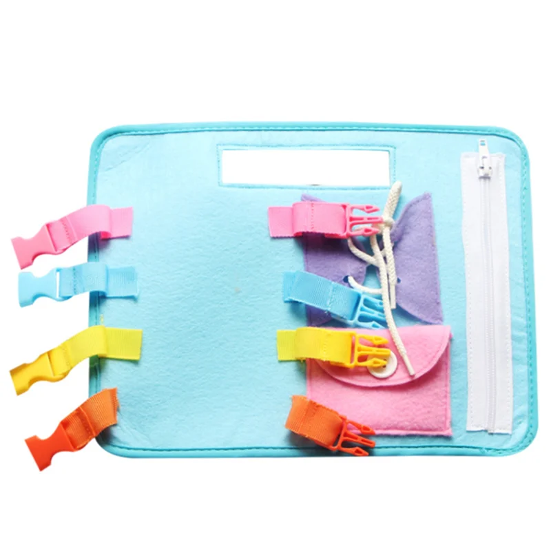 

Baby Busy Board Montessori Basic Skills Life Skills Dress Teaching Activity Board Learn to Dress Educational Learning Toys