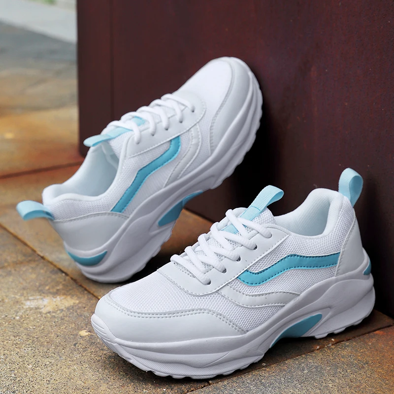 Женские кроссовки светильник дышащая сетчатая обувь для бега женская