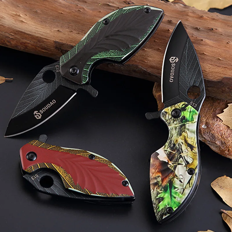 Stainless Steel Outdoor Mini Fold Knife Multifunctional Small Folding Camping Tactical Pocket Cutter for Climbing Travel | Инструменты