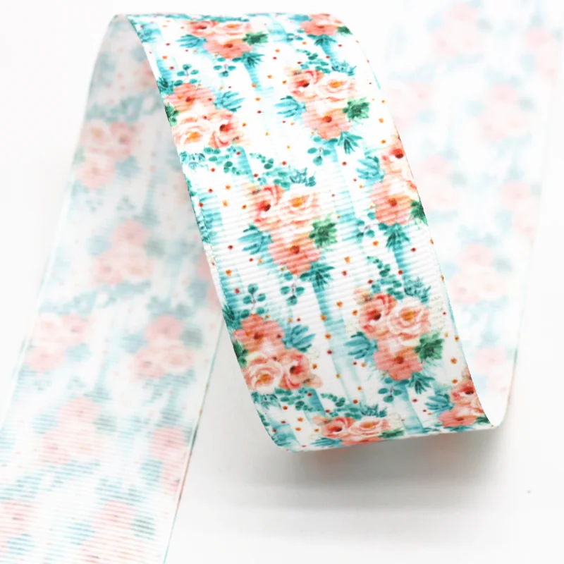 38mm10yards floral ribbon gift box package decoration bow rib | Ribbons