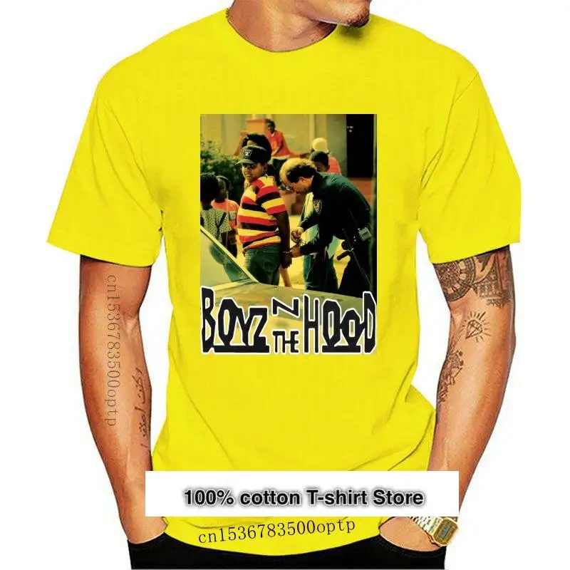 

Camiseta de Boyz N The Hood para hombre, camisa blanca y negra, divertida, nueva película, envío gratis