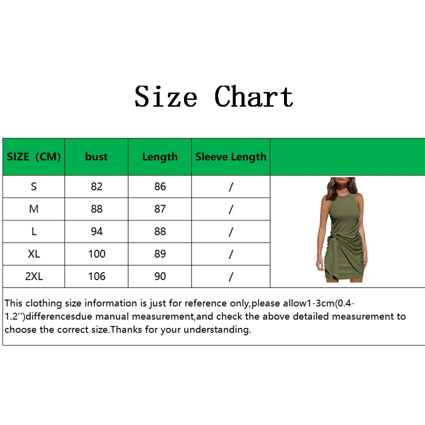 

women Sleeveless Round Neck Folded Bowknot Belted Irregular Dress