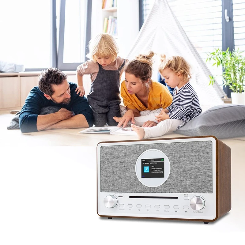 Интернет-радио с регулируемой яркостью Wi-Fi и Bluetooth CD SD/TF карта Upnp DLNA плеер