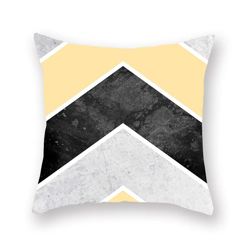 

Geometric Pillowcase Cushion Cover Peachskin Throw Pillow Cover Cushion Case Living Rome Sofa Bed Decorative Pillow Case