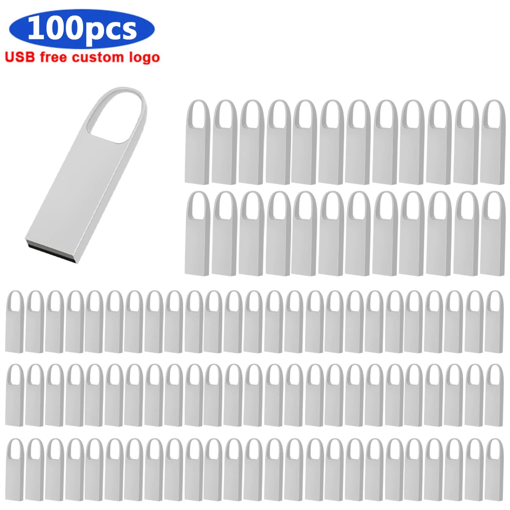 

Водонепроницаемый флеш-накопитель 100 шт./лот, флеш-карта объемом 16 ГБ, 8 ГБ, металлическая флеш-карта объемом 64 ГБ, 32 ГБ, флеш-накопитель usb2.0 (Бе...