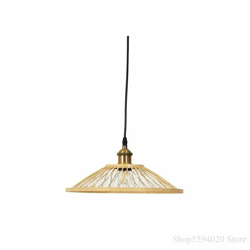 New Chinese Bamboo Restaurant Chandelier Living Room Bedroom Tea Bar Hanging Lamp Creative Southeast Asia Zen Led Lamps |