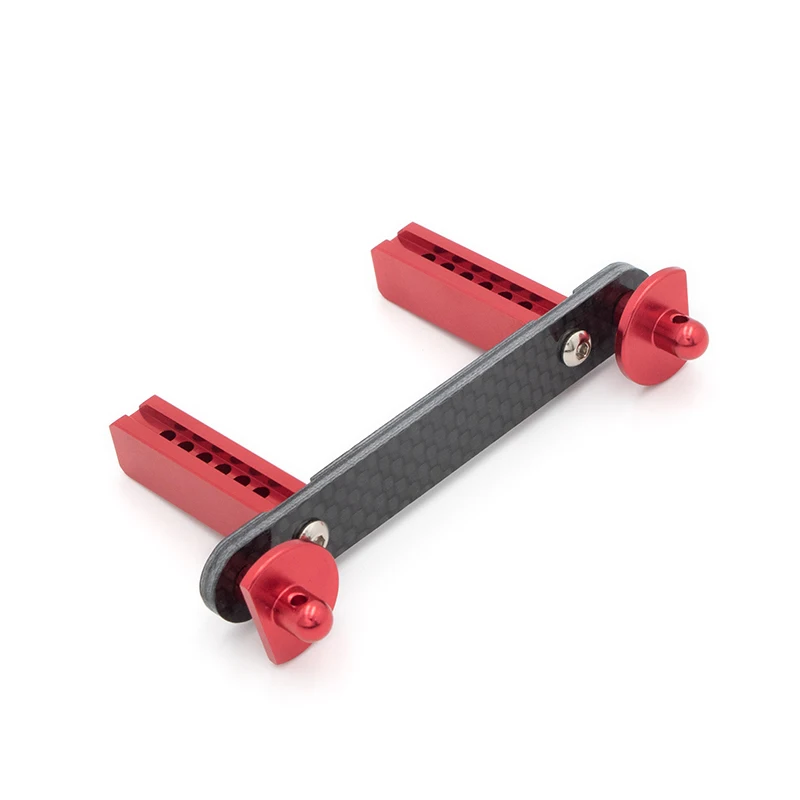 Columna de carcasa frontal de Metal para coche, aleaci&oacute;n de aluminio, fibra de carbono, separador, pilar para coches teledirigidos 1/10, actualizaci&oacute;n-1