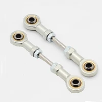 2pcs m5m6 push pull rod with ball head buckle assembly metal ball joint linkage pushrods kit diy for rc car spare parts