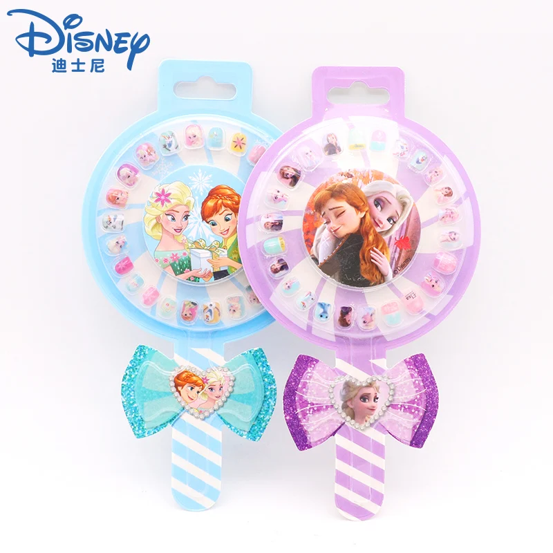 Disney Frozen 2 Эльза Анна Принцесса леденец наклейки для ногтей мультфильм Съемный
