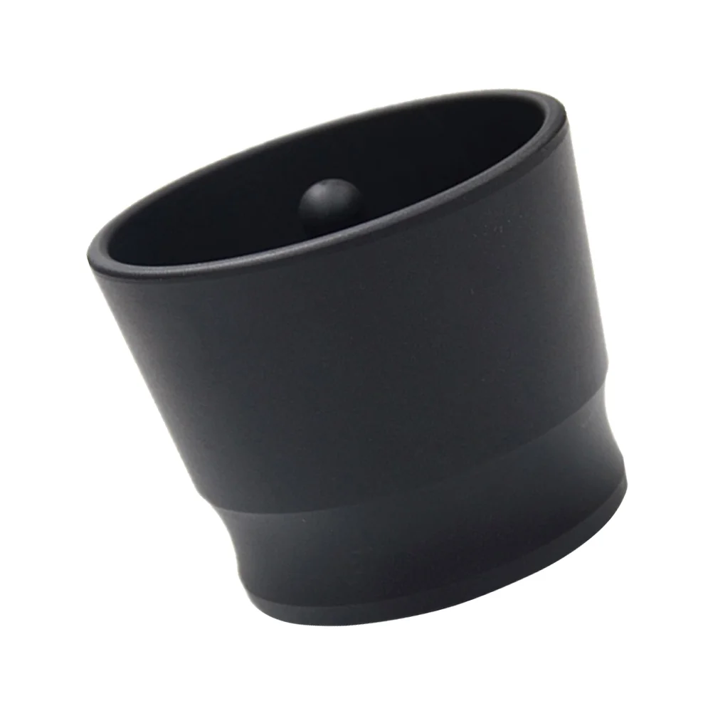 

1 Set of Powder Receiving Cup Coffee Aluminium Alloy Weighing Bean Cup (Black)