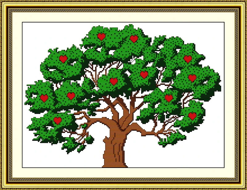 Money tree (1) Набор для вышивки крестиком Печать холст Вышивка Сделай Сам ручная
