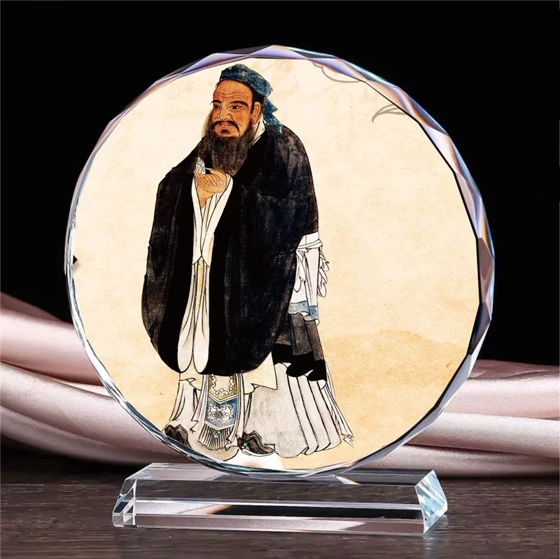 

Основатель конфуциума мусульфия конфуцианского, изысканные хрустальные украшения для портрета конфуцианса, чистые искусственные украшен...