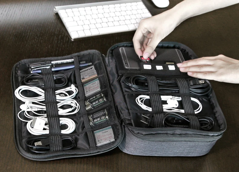 BAGSMART аксессуары для путешествий Сумки Дата кабель цифровая отделка сумка зарядное устройство провод сумка Mp3 наушники Usb флэш-накопитель сумка