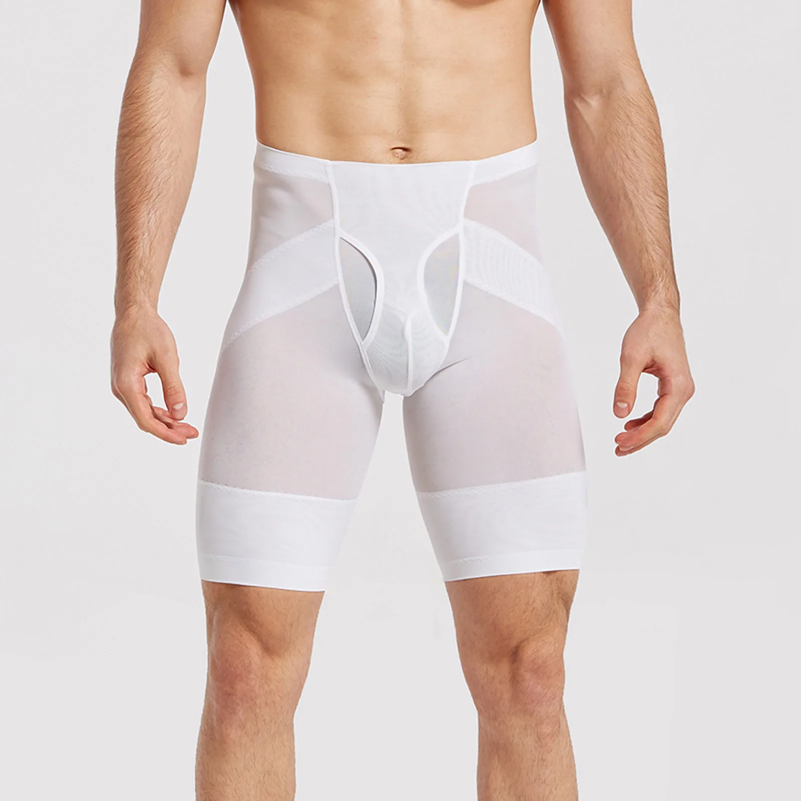 

Men Abdomen Pants Large size Compression underwear Thin Buttocks Slimming Solid Color Skinny Shaping Pants утягивающее белье E3