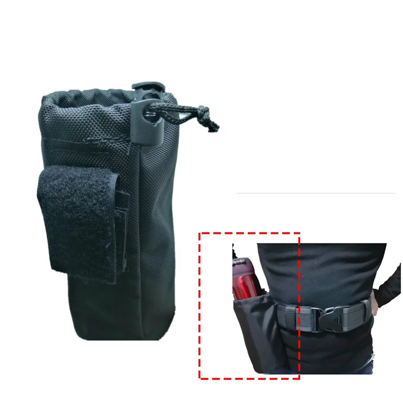 

Портативная сумка для бутылки с водой, мягкие сумки для кемпинга, чайника, рюкзака, жилета, ремня, аксессуары для путешествий, велоспорта, пе...