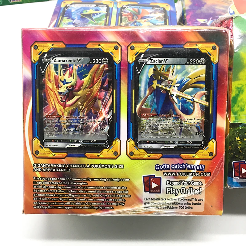 Pokemon торговая карточка игра Меч Щит коллекция сияющая коробка Vmax карта энергия