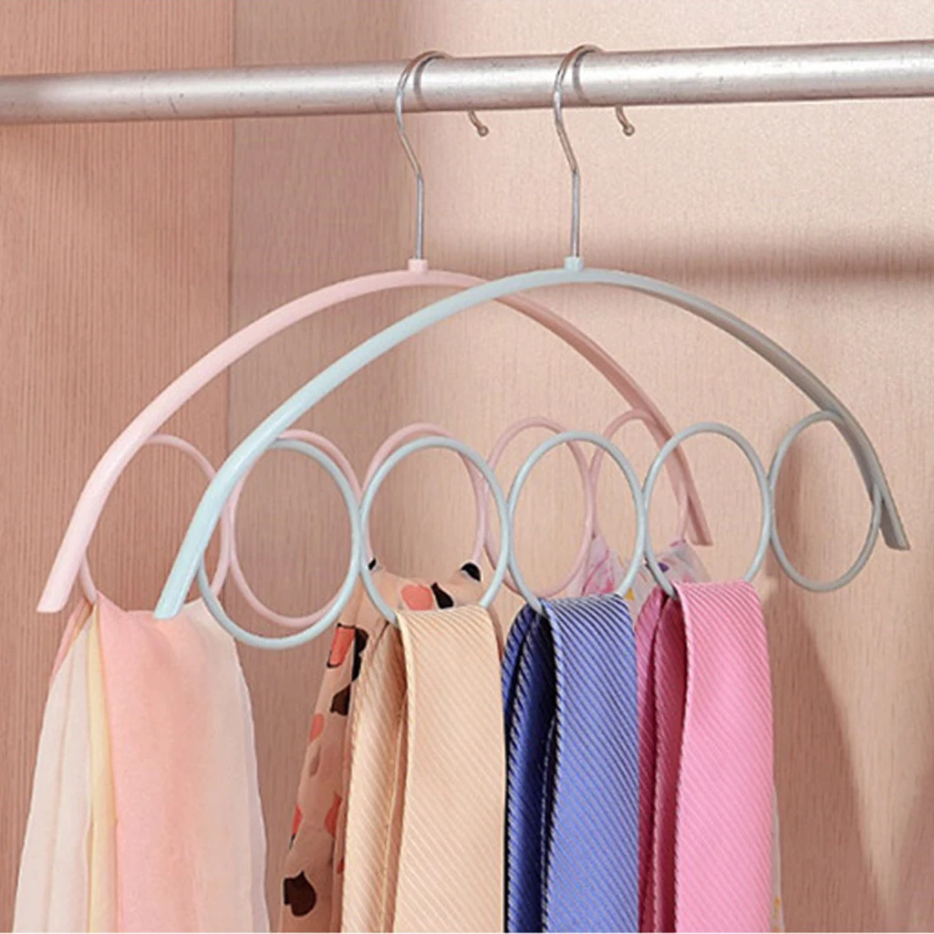 3 шт. 5 отверстий шаль шарф Вешалка пластиковый пояс галстук обертывания Дисплей