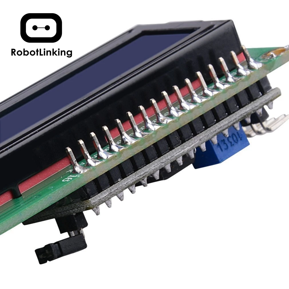 IIC/iec/TWI lcd 1602 16x2 модуль адаптера последовательного интерфейса Синяя подсветка для