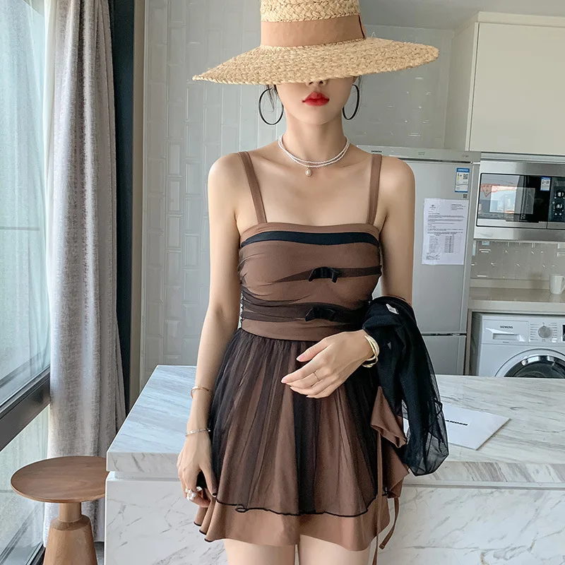 

Swimsuit Women One Piece Push Up 2021 Summer Suit For Bikini Female Long Sleeve Two Swim Print Polyester Sierra Surfer Swimwear