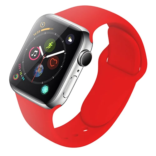 Силиконовый ремешок для Apple Watch 38 мм 42 мм спортивный браслет резиновый ремешок для Iwatch 5 4 44 мм 40 мм для Apple Watch 3 2 1 - Цвет ремешка: color 8